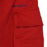 LITTLE HUMAN™ CARGO LOUNGE PANTS IN FADED RED