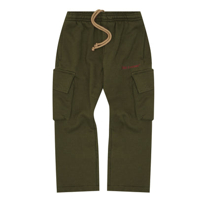 LITTLE HUMAN™ CARGO LOUNGE PANTS IN OLIVE