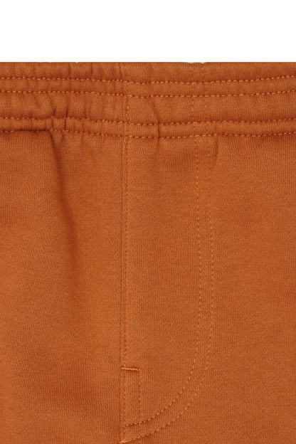 PLEATED WIDE LOUNGE PANTS IN TANGERINE