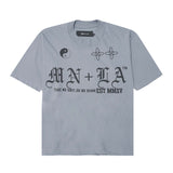 "TAKE NO SHIT, DO NO HARM" LITE TEE IN GLACIER