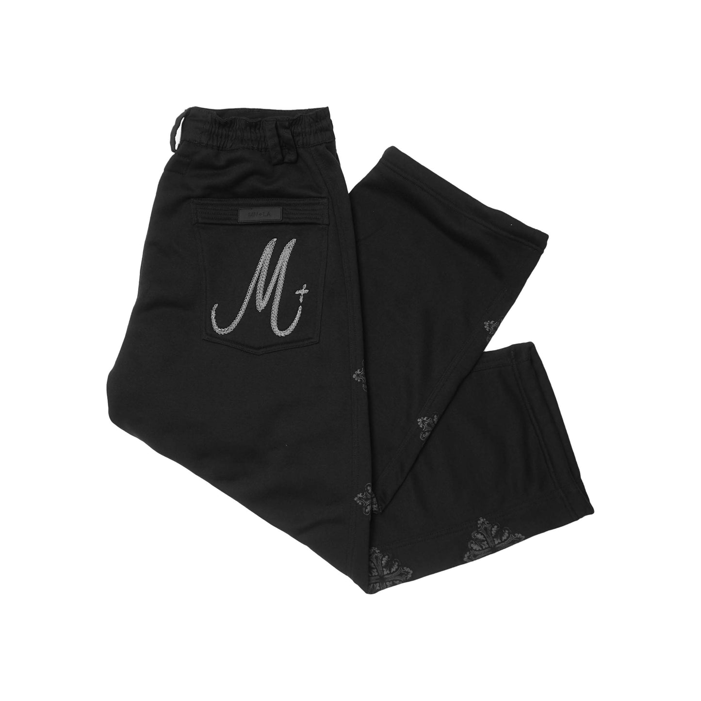 "IRON CROSS" PHAT PANTS IN CAVIAR