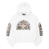 "LAST SUPPER" HOODIE IN WHITE