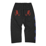 "M+ TEMPLE BLOOM" PHAT PANTS IN CAVIAR
