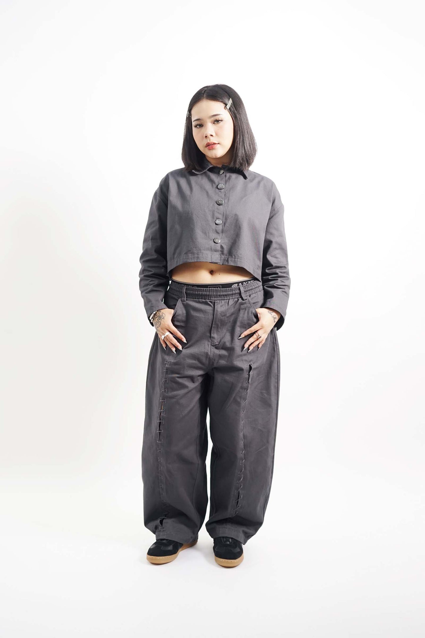 ANIKA JACKET IN NARDO GREY