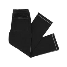 CONTRAST STITCH BOOTCUT PANTS IN ANTHRACITE
