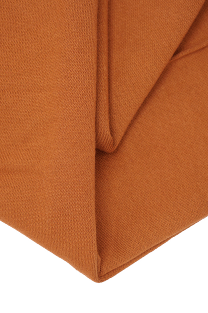 PLEATED WIDE LOUNGE PANTS IN TANGERINE
