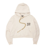 M'$ PAISLEY PATCHWORK MILITIA HOODIE IN OAT
