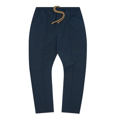 PLEATED CROPPED PANTS IN REGAL BLUE
