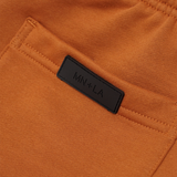 PLEATED WIDE LOUNGE PANTS IN TANGERINE