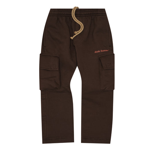 LITTLE HUMAN™ CARGO LOUNGE PANTS IN WOOD