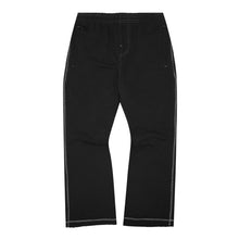 CONTRAST STITCH BOOTCUT PANTS IN ANTHRACITE