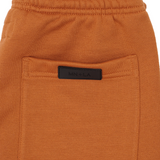 PLEATED WIDE LOUNGE PANTS IN TANGERINE