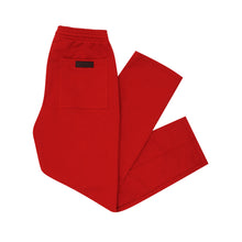 PLEATED WIDE LOUNGE PANTS IN FADED RED