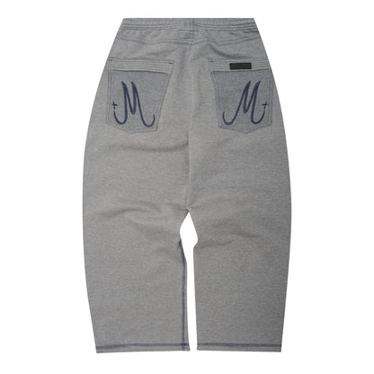 M+ EXO™ OVERPOCKET PHAT PANTS IN HEATHER GREY/NAVY