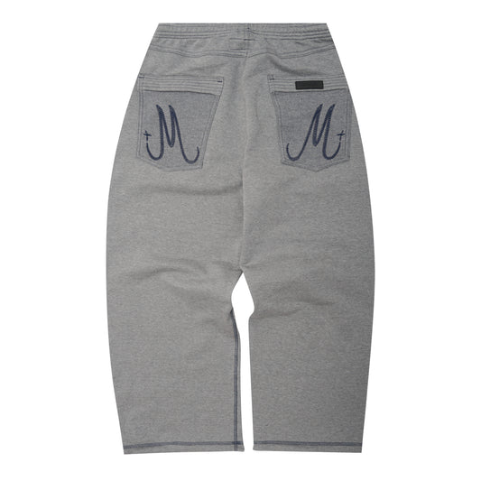 M+ EXO™ OVERPOCKET PHAT PANTS IN HEATHER GREY/NAVY