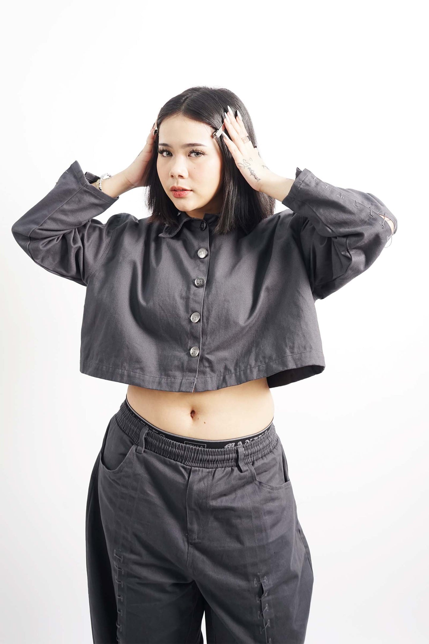 ANIKA JACKET IN NARDO GREY