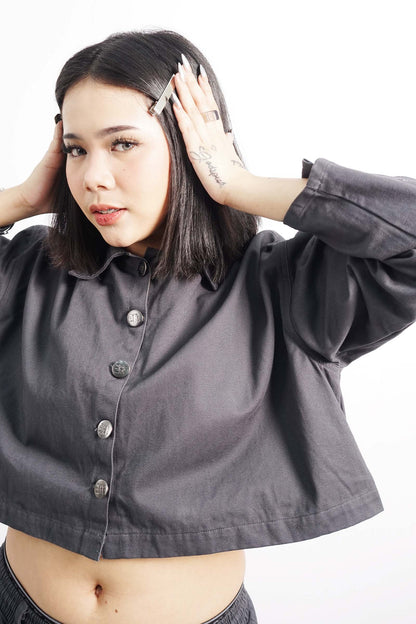 ANIKA JACKET IN NARDO GREY