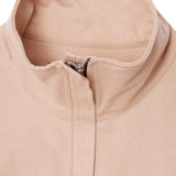 QUARTER ZIP L/S TEE IN ALABASTER