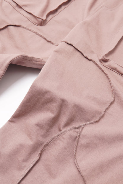 VEINS FRENCH TERRY PANTS IN MAUVE