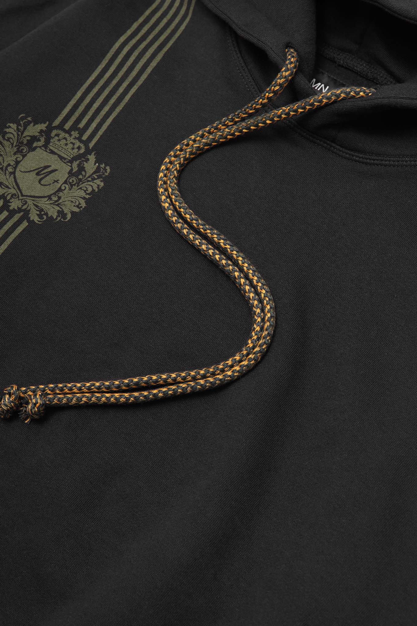 "COPACABANA" HOODIE IN ANTHRACITE/MOSS