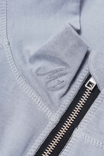 M+ QUARTER ZIP L/S TEE V2 IN SIERRA BLUE