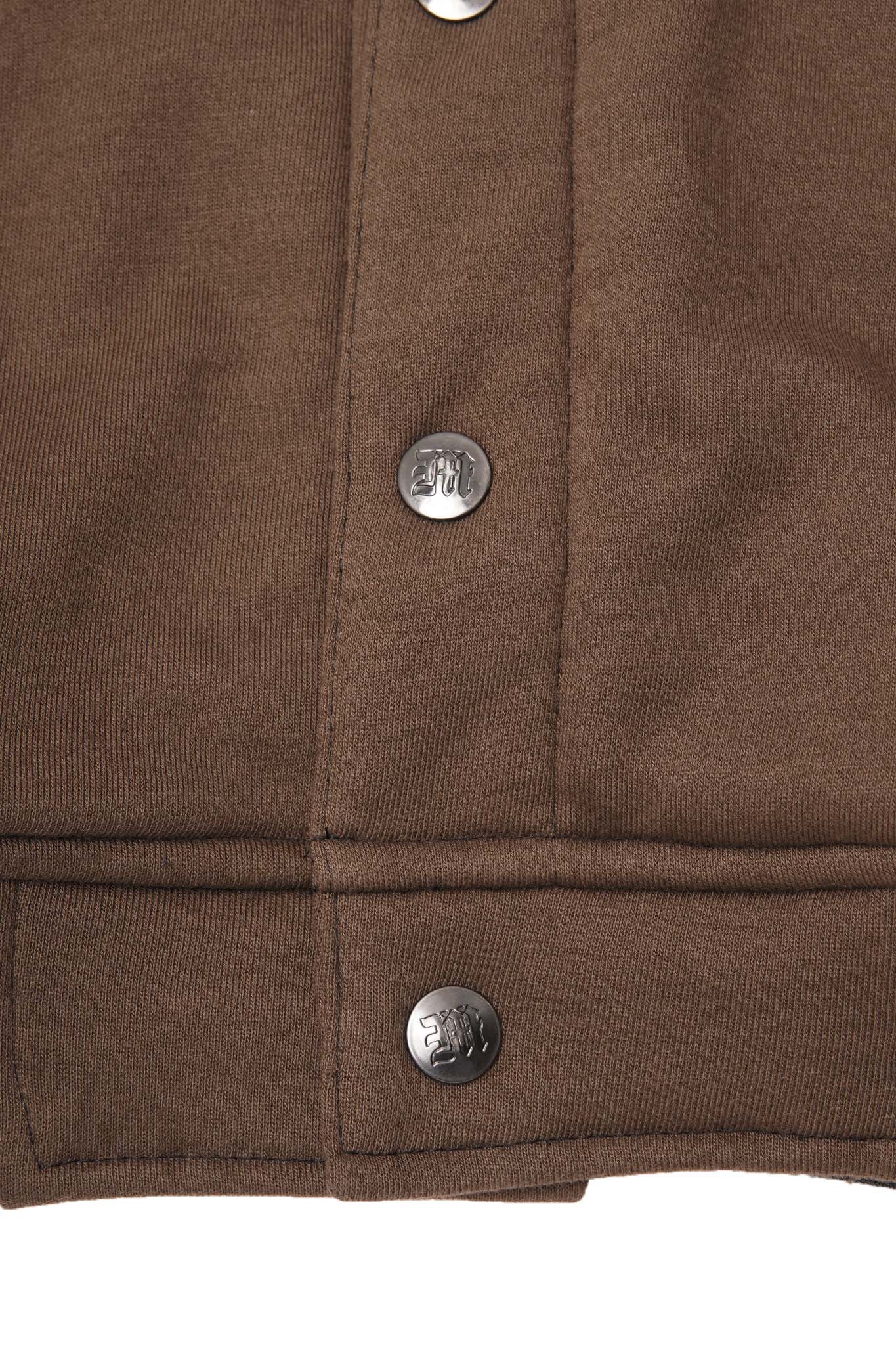 BRONCO VARSITY JACKET IN OLIVE DRAB