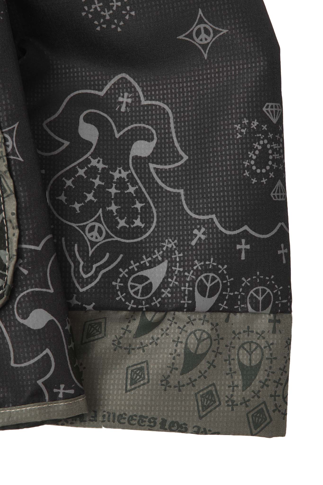 SHIFU JACKET IN ANTHRACITE PAISLEY