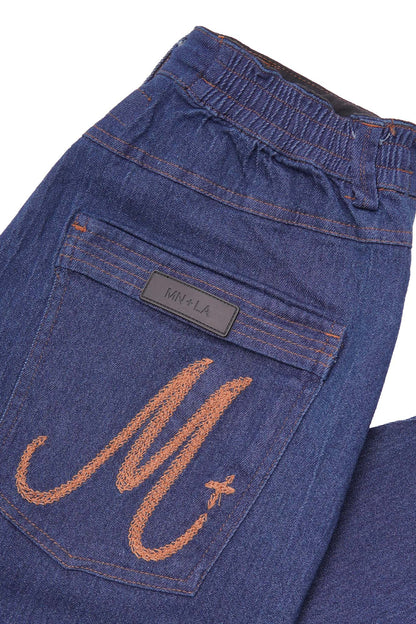"COLD NAVY" OVERPOCKET PHAT PANTS