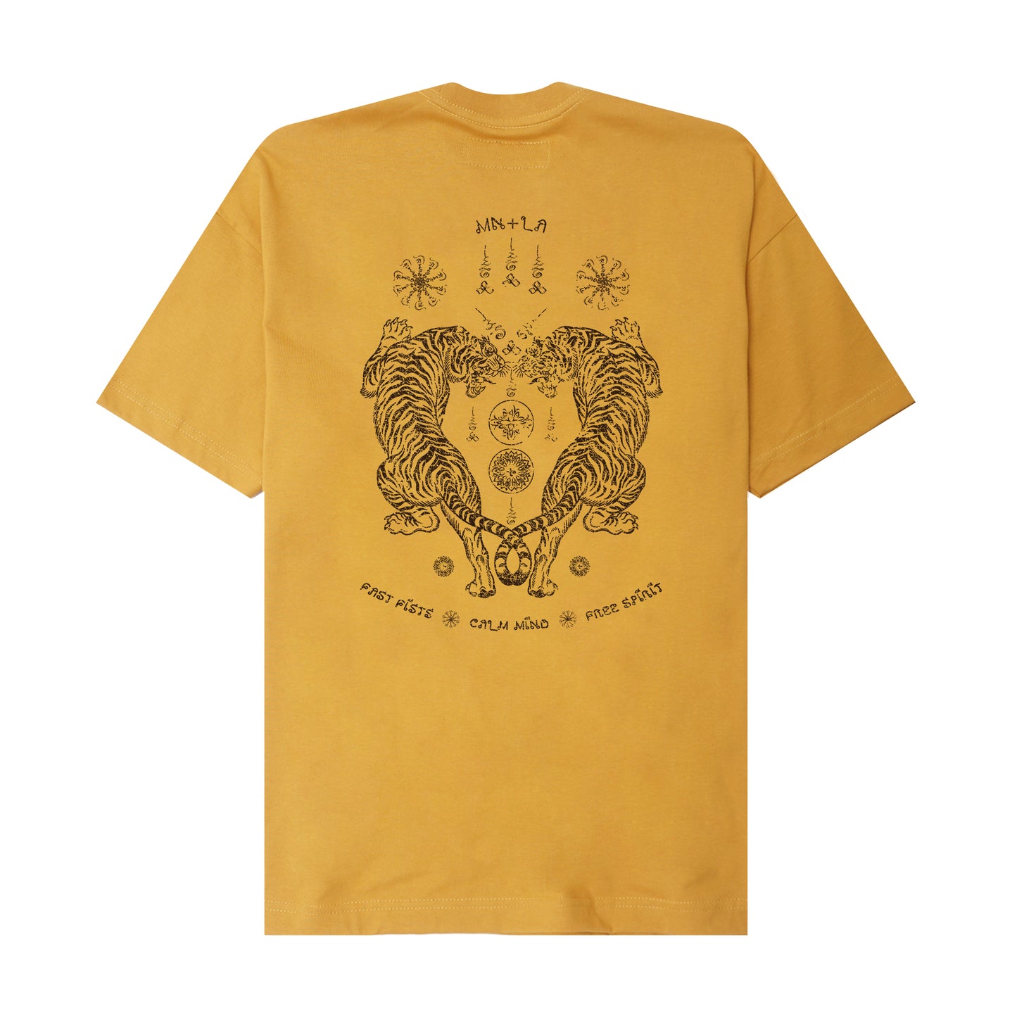 "FCF" TEE IN MUSTARD