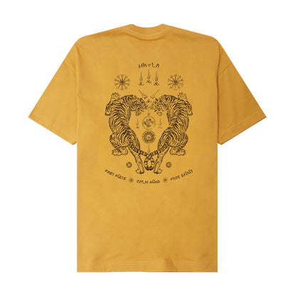 "FCF" TEE IN MUSTARD