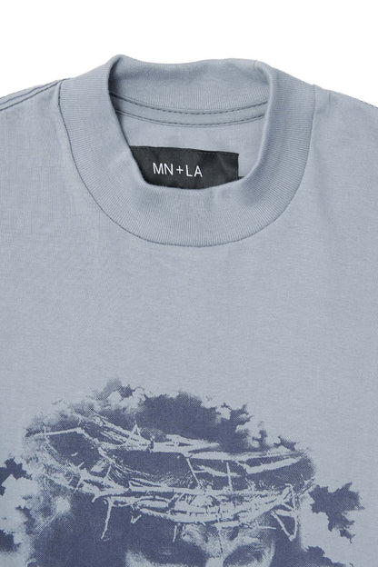 "CROWN OF THORNS" TEE IN GLACIER