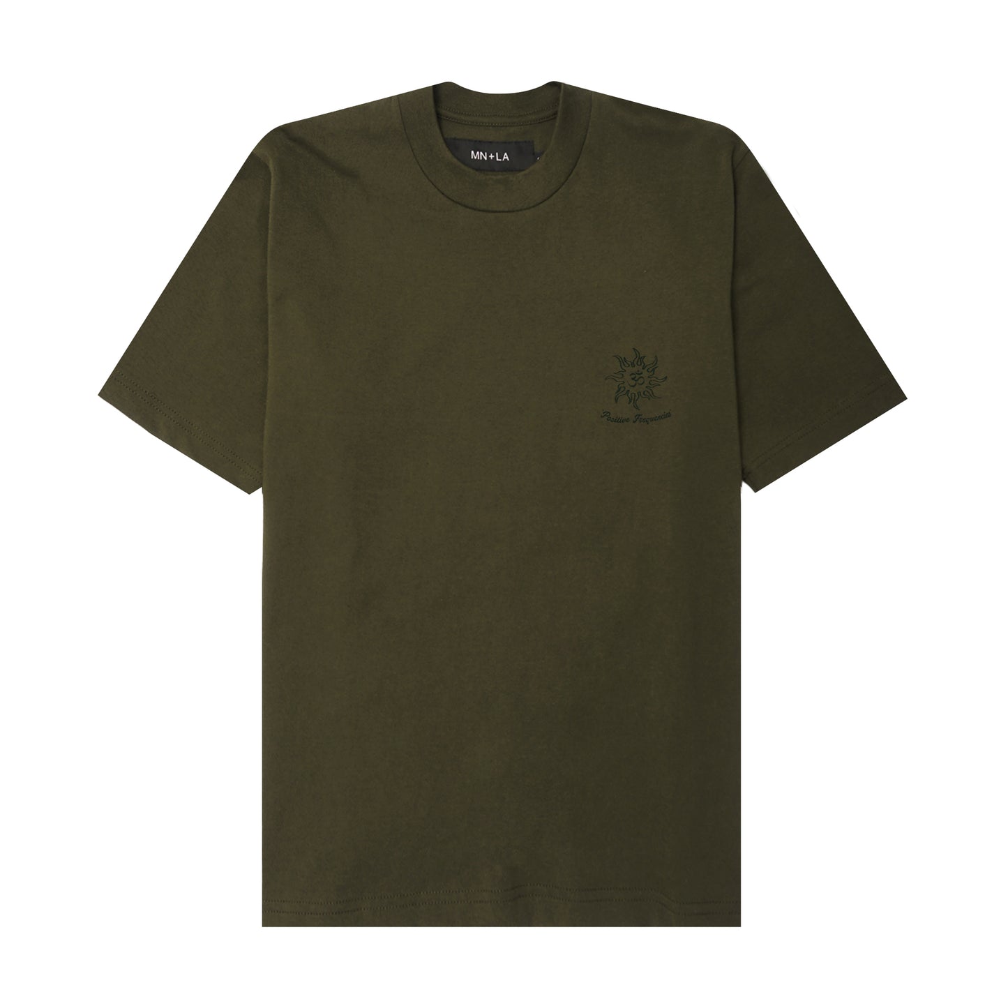 "POSITIVE FREQUENCIES" TEE IN OLIVE