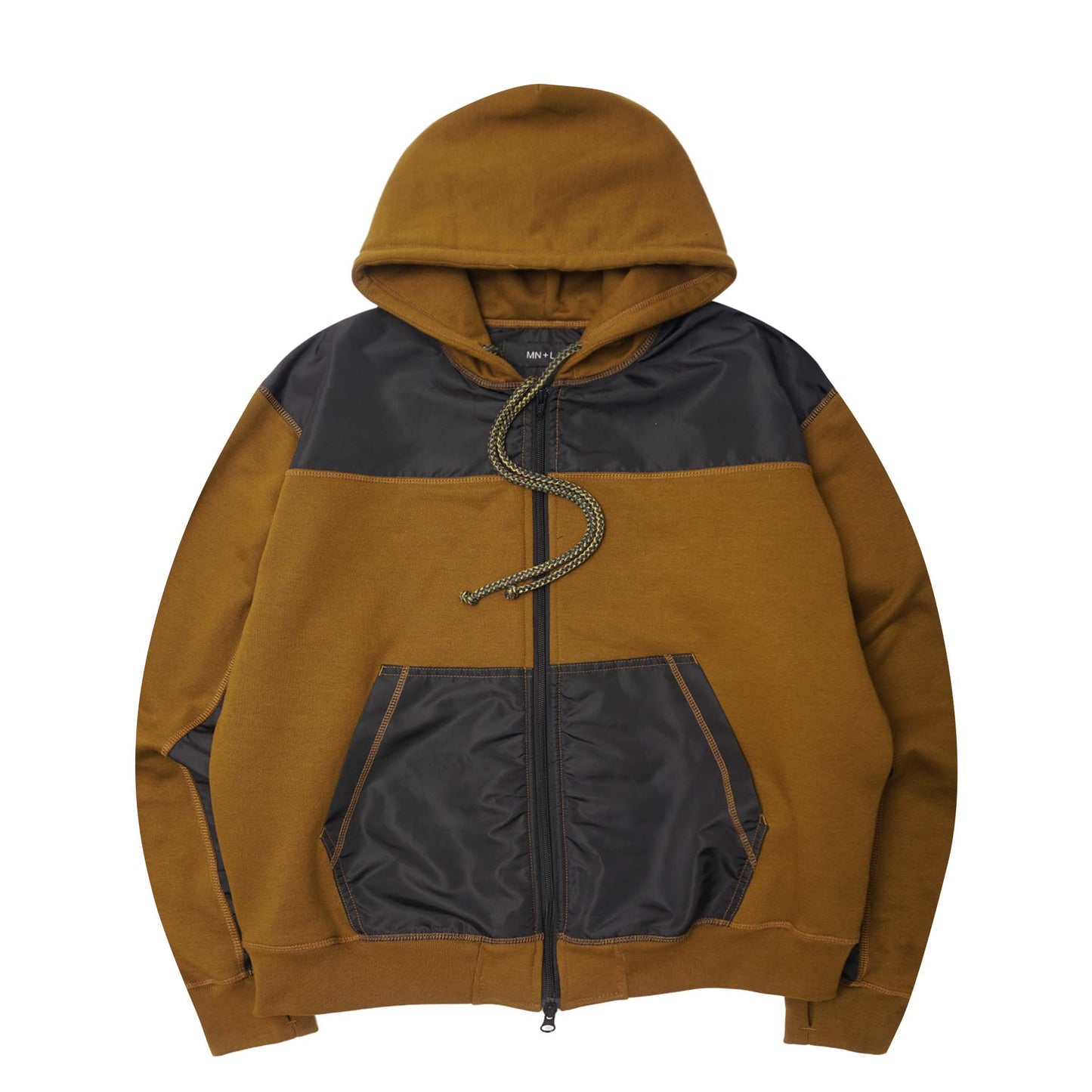 SHINOBI ZIP HOODIE IN RUST
