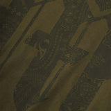 M'$ PAISLEY PATCHWORK MILITIA MOCK NECK TEE IN OLIVE