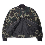 "FLOW" BOMBER JACKET IN WOODLAND CAMO