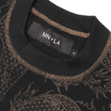 "YEAR OF THE DRAGON" BOX TEE IN CAVIAR