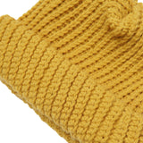 HAND KNIT FISHERMAN BEANIE (MUSTARD)