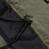 LINEN QUARTER ZIP L/S TEE V2 IN MOSS