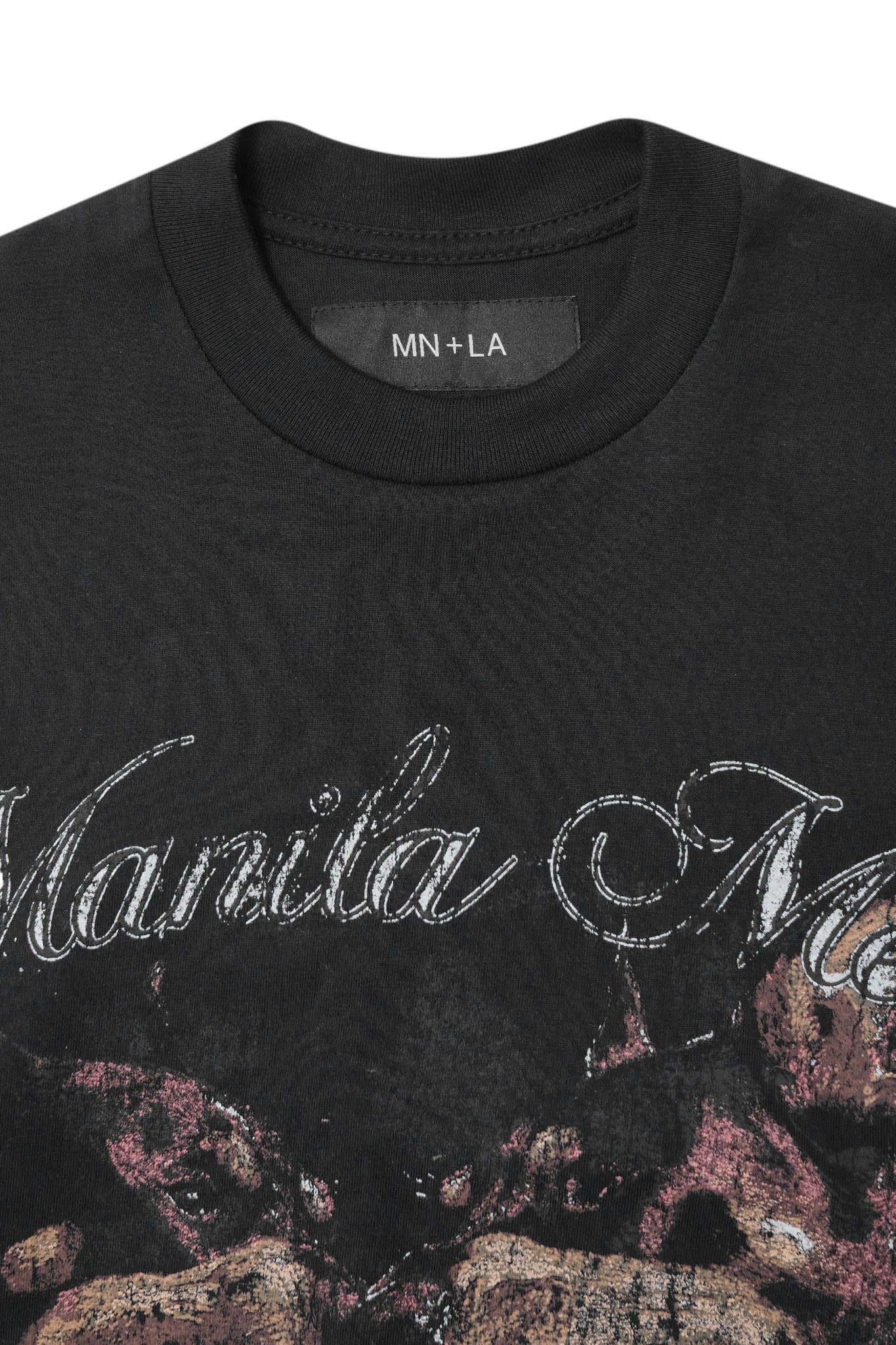 "BRAWLERS" TEE IN CAVIAR