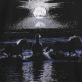 "HORSE POWER" TEE IN MIDNIGHT