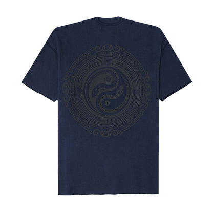 "YEAR OF THE SNAKE" WAFFLE TEE IN NAVY