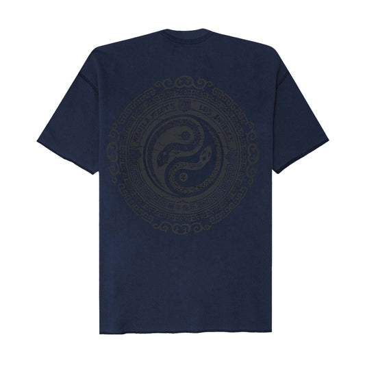 "YEAR OF THE SNAKE" WAFFLE TEE IN NAVY