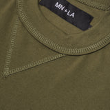 PIQUE MILITIA LONGSLEEVE TEE IN OLIVE