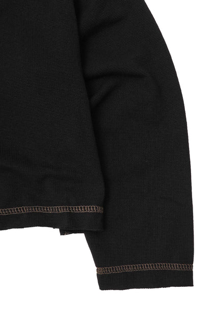 LITTLE HUMAN™ WAFFLE L/S SHIRT IN ANTHRACITE