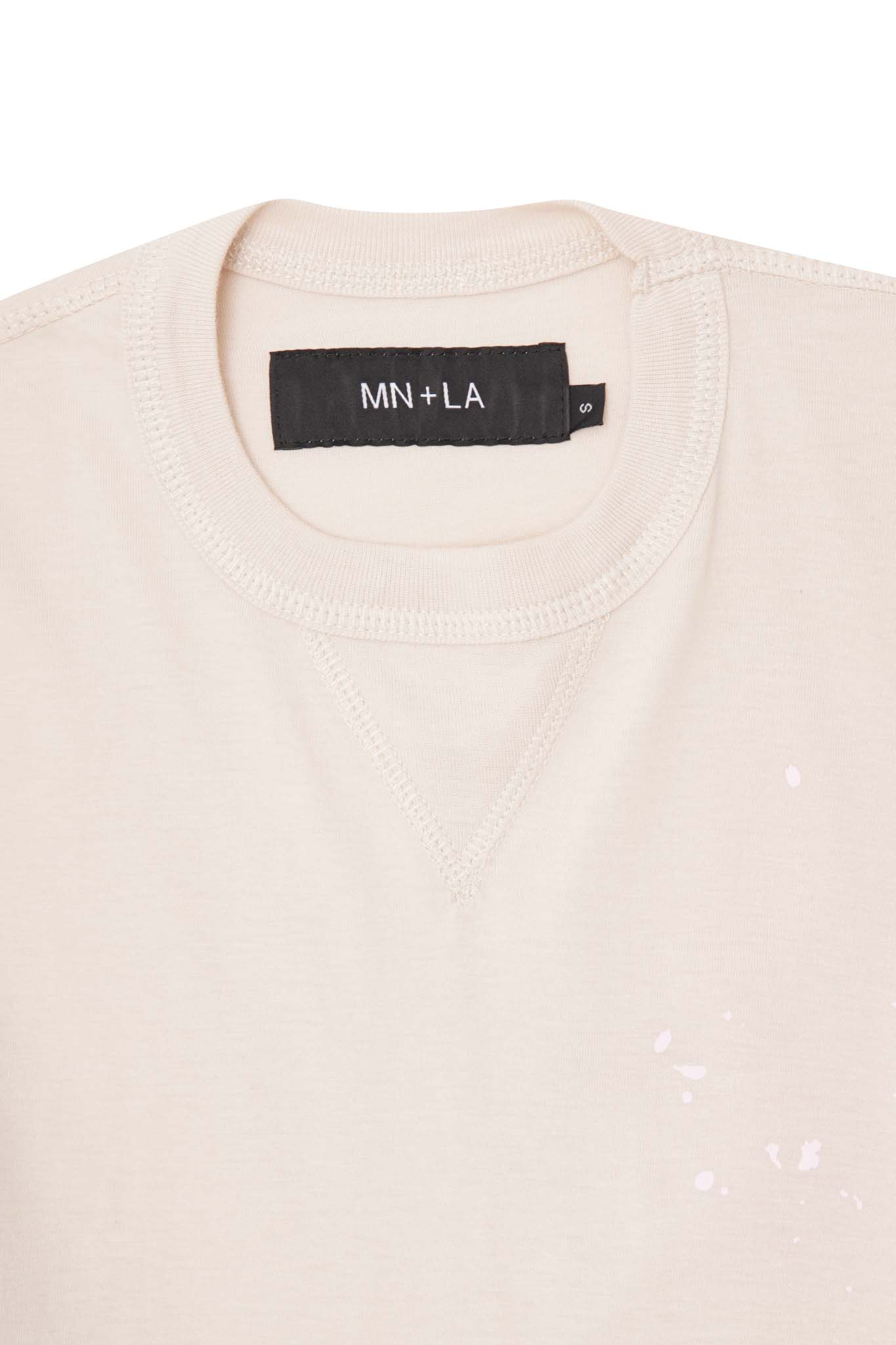 "HITTER" V3 MILITIA MOCK NECK LITE TEE IN POWDER PINK