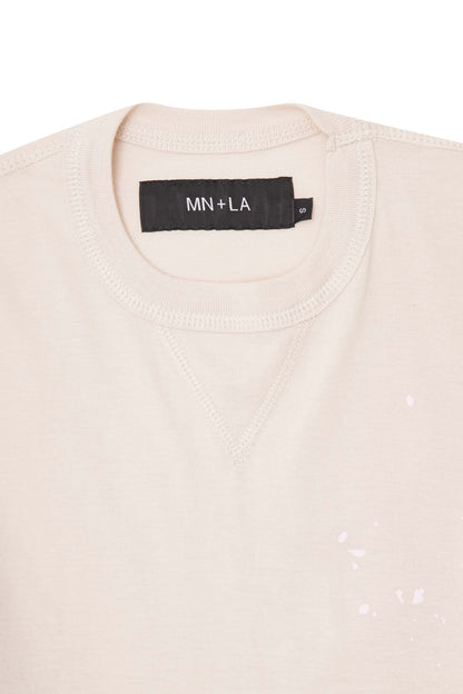 "HITTER" V3 MILITIA MOCK NECK LITE TEE IN POWDER PINK