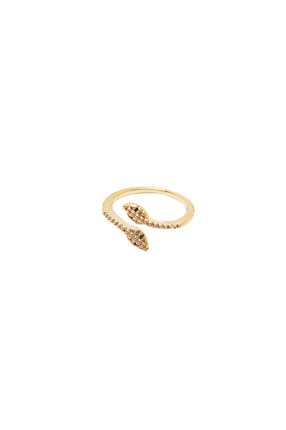 TWIN SERPENTS RING IN GOLD