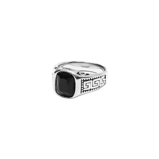 ANTHRACITE "IONIAN" RING