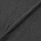 MOCK NECK TEE IN CHARCOAL GREY