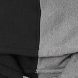 MN+LA™ SPLIT HOODIE IN ANTHRACITE/HEATHER GREY